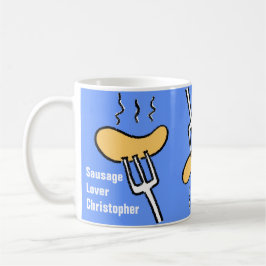Wurst Design Tasse. Personalisieren. Kaffeetasse