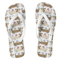 Wurst Hund Dackel Flip Flops Beach Schuhe
