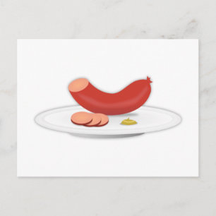 Wurst Postkarte