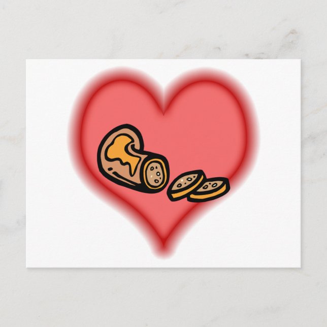 Wurst Postkarte (Vorderseite)