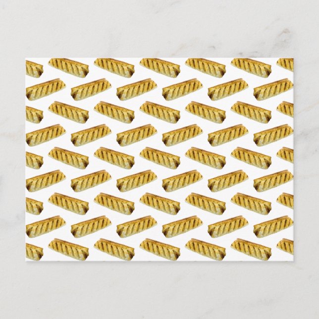 Wurst Roll Polka Dot Muster Postkarte (Vorderseite)