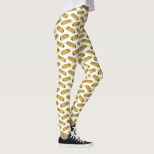 Wurst Roll Polka Dot Pattern Leggings