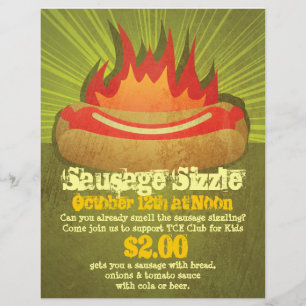 Wurst Sizzle Party Flyer