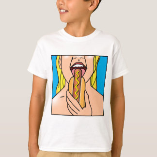 Würstchen Damen-Eating T-Shirt