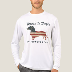 Würstchen Die Menschen Dackel 4. Juli Tri-Blend Shirt