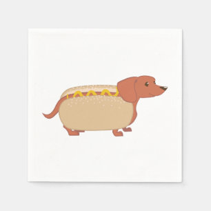 Würstchen-Hund Serviette