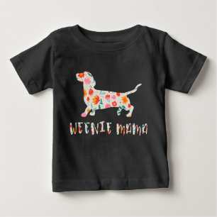 Würstchen Mama Dackel Baby T-shirt