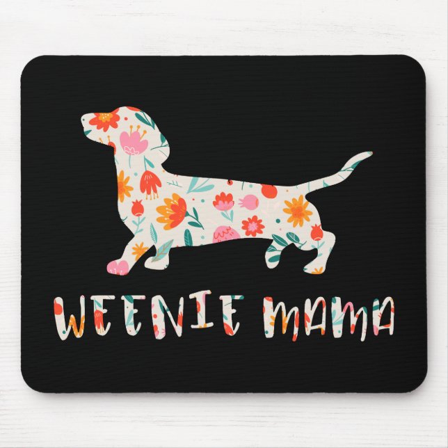 Würstchen Mama Dackel Mousepad (Vorne)