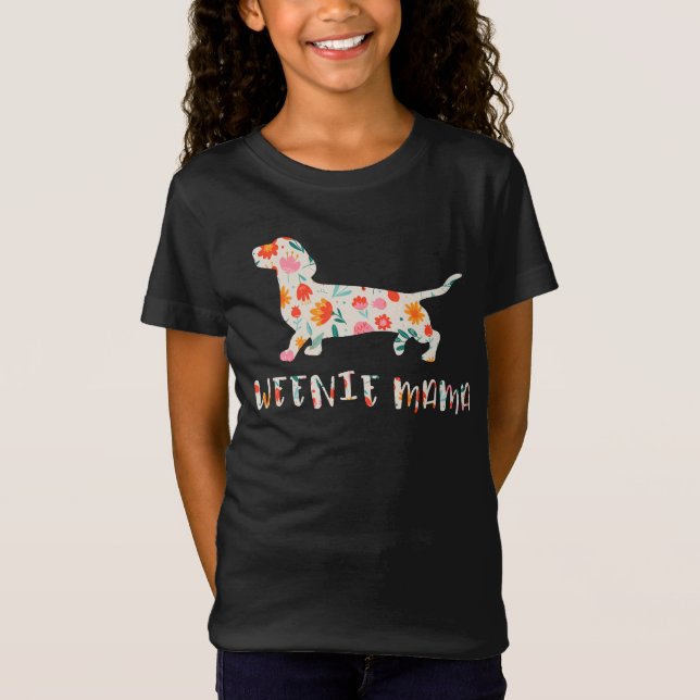 Würstchen Mama Dackel T-Shirt (Vorderseite)