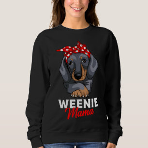 Würstchen Mama Funny Dackel Lover Weiner Dog Gesch Sweatshirt