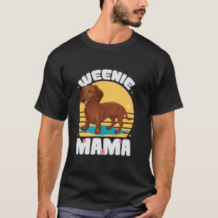 Würstchen Mama Funny Dackel Mama Würstchen Hund Da T-Shirt