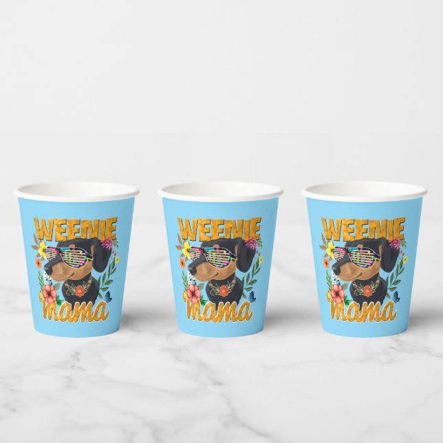 WÜRSTCHEN MAMA PAPIER CUPS PAPPBECHER (Multi)