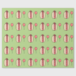 Würstchen-Party Geschenkpapier