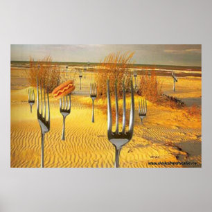 Würstchen-Strand Poster