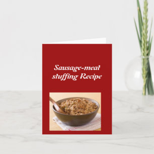 Wurstfleischfüllkarte Feiertagskarte