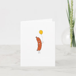 Wurstkarte, süße Wurstkarte Dankeskarte