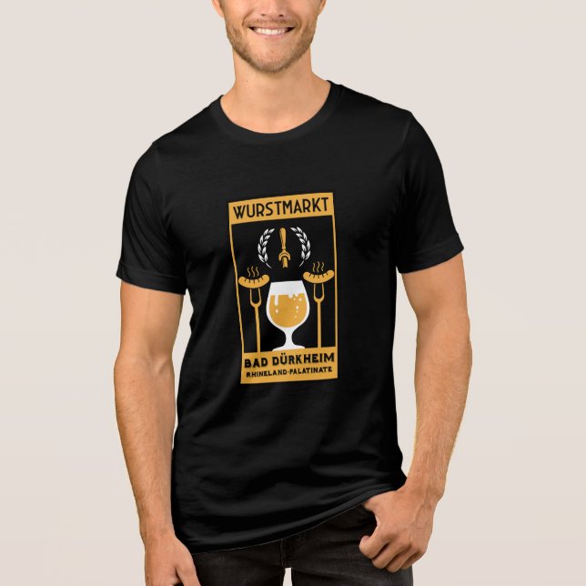 Wurstmarkt Bad Dürkheim Tri-Blend Shirt (Vorderseite)