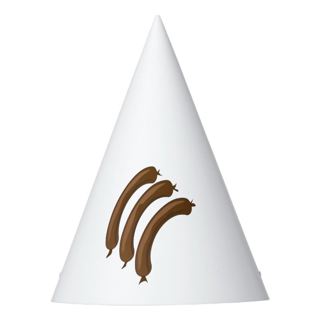 Wurstverknüpfungen Partyhütchen (Vorderseite)