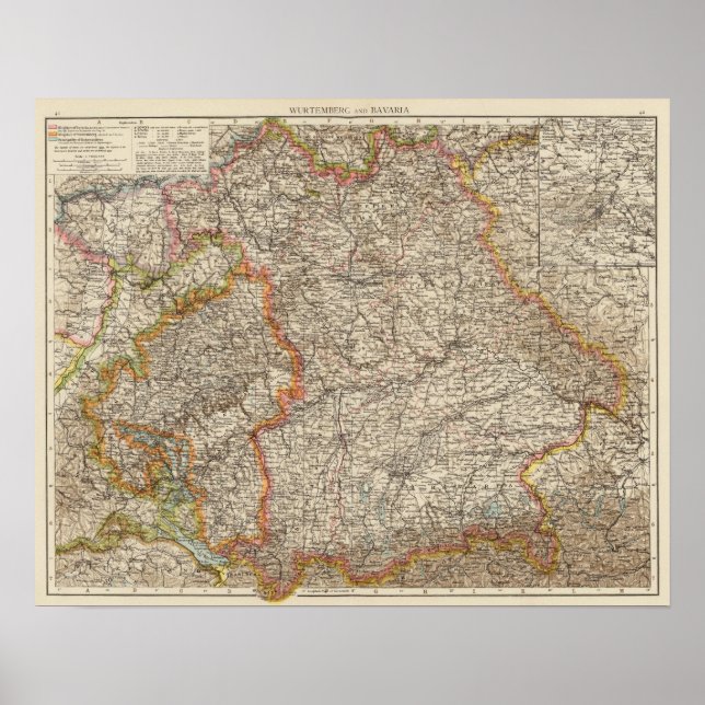 Wurtemberg, Bayern Poster (Vorne)