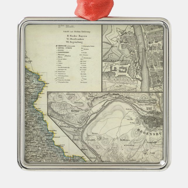 Würzburg, Bayern, Regensburg Ornament Aus Metall (Vorne)