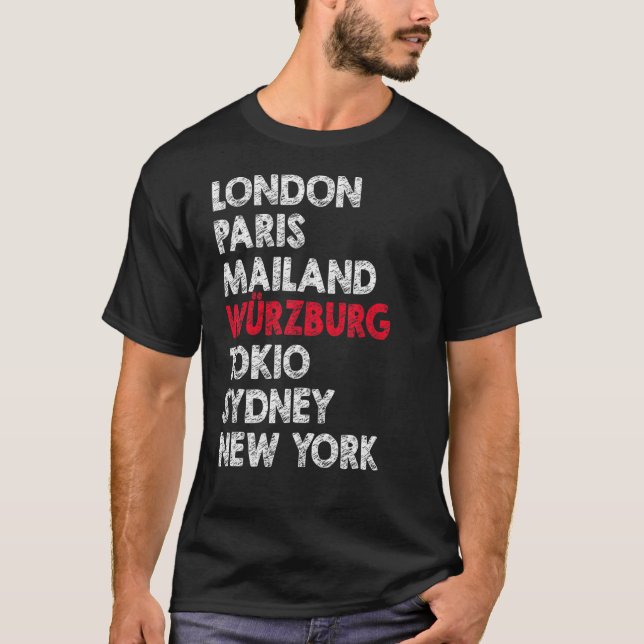 Würzburg Metropolis Residence Zuhause Proud Idea T-Shirt (Vorderseite)