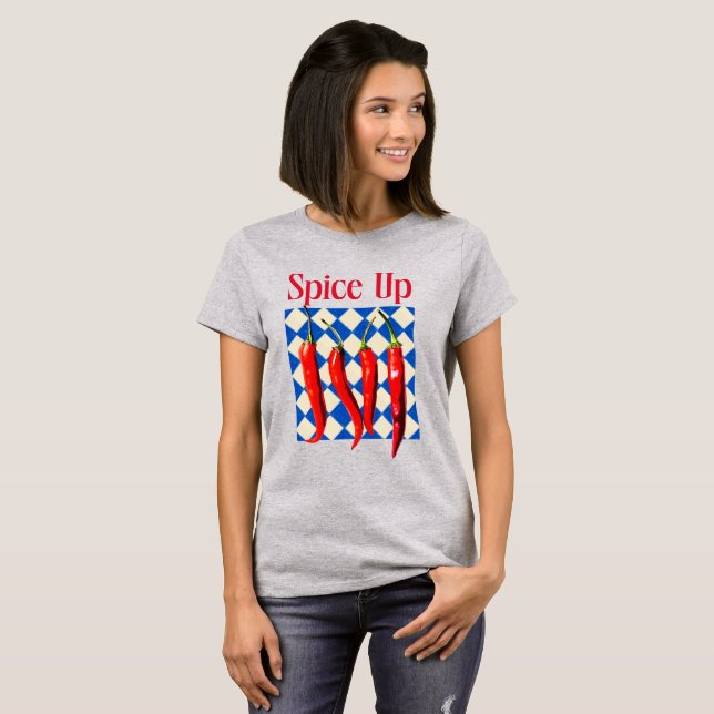 Würze Bold Chili Pepper Bold  T-Shirt (Vorne ganz)