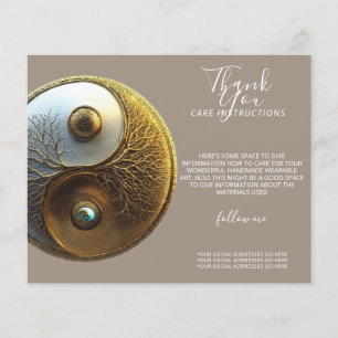 Wurzel der Harmonie Yin Yang Design Flyer