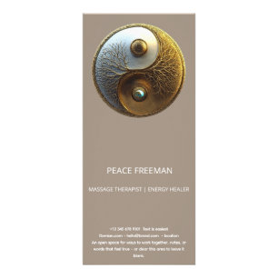 Wurzel der Harmonie   Yin Yang Design Werbekarte
