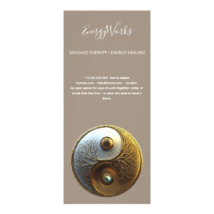 Wurzel der Harmonie   Yin Yang Design Werbekarte