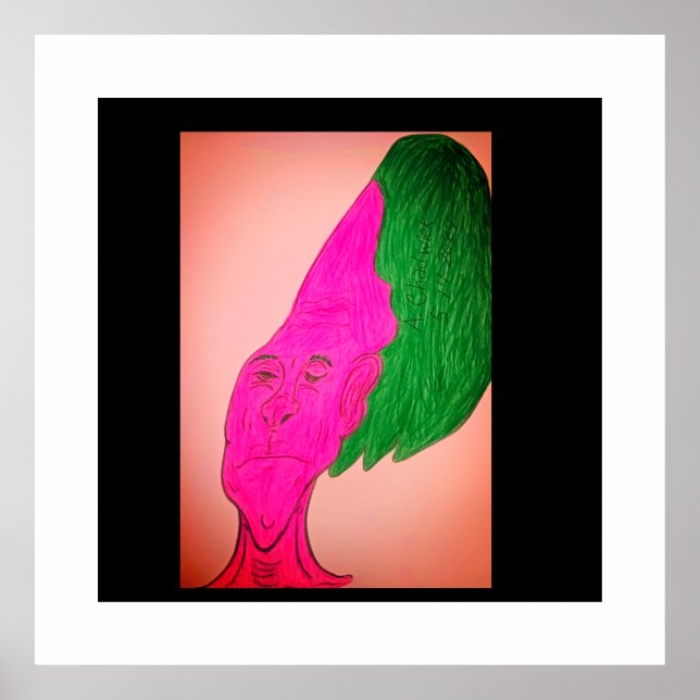 Wurzelgemüse Charakter Kunst Poster (Vorne)
