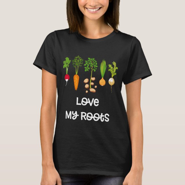 Wurzelgemüse-Gartenbau Süßer Garten   3dk T-Shirt (Vorderseite)