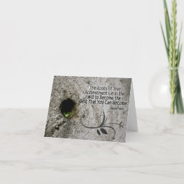 Wurzeln der Erreichbarkeit Inspirationsmerkkarte Karte