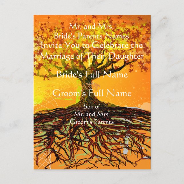 Wurzeln der Liebe Ankündigungspostkarte (Vorderseite)