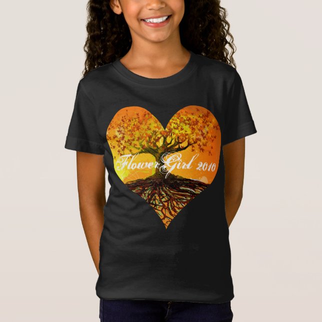 Wurzeln der Liebe Blumenmädchen T-Shirt (Vorderseite)
