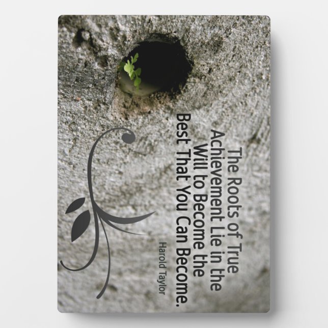 Wurzeln des wahren Erfolgs - Maßgeschneidertes Fot Fotoplatte (Vorderseite)