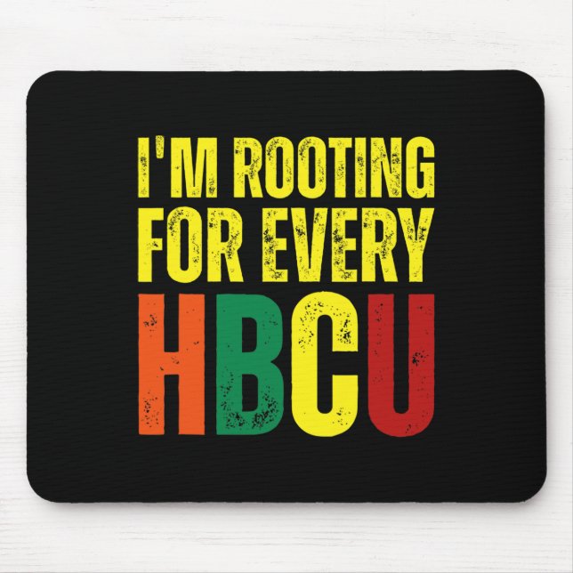 Wurzeln für jeden Hbcu Black History Uni Gradu Mousepad (Vorne)