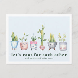 Wurzeln für Sie | Potted-Pflanze Postkarte