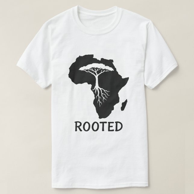 Wurzeln in Afrika T-Shirt (Design vorne)