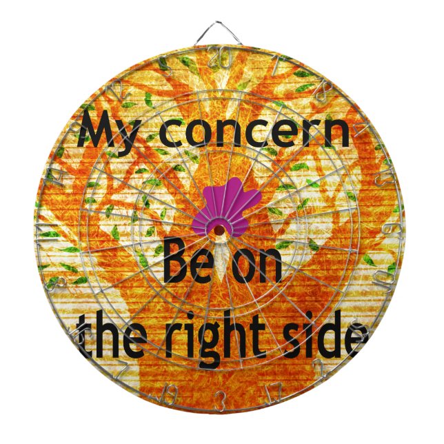 Wurzeln in der Rechtschaffenheit Baobab Vintage Pe Dartscheibe (vorne)