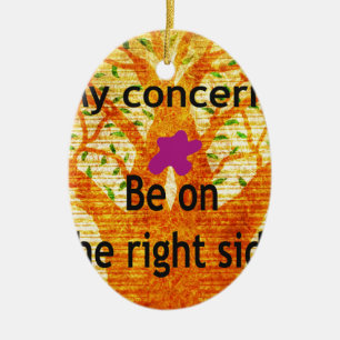 Wurzeln in der Rechtschaffenheit Baobab Vintage Pe Keramik Ornament