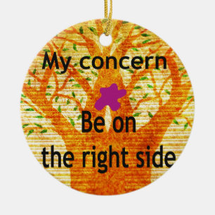 Wurzeln in der Rechtschaffenheit Baobab Vintage Pe Keramikornament