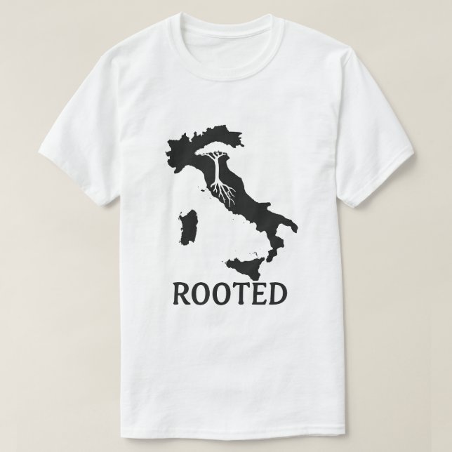 Wurzeln in Italien T-Shirt (Design vorne)
