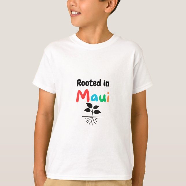 Wurzeln in Maui-Kindern T-Shirt (Vorderseite)