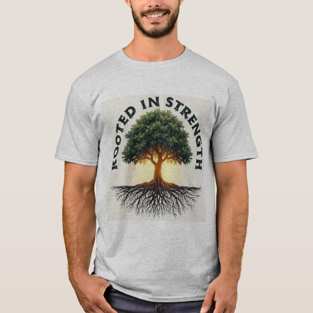 Wurzeln in Stärke - Empowerment T-Shirt (Vorderseite)