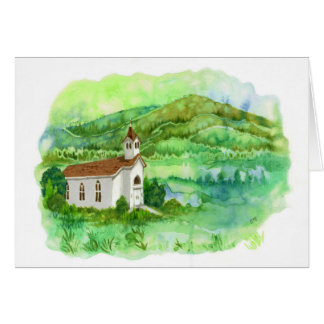 Wurzeln - Land-Kirchen-Landschaftskunst-Karte
