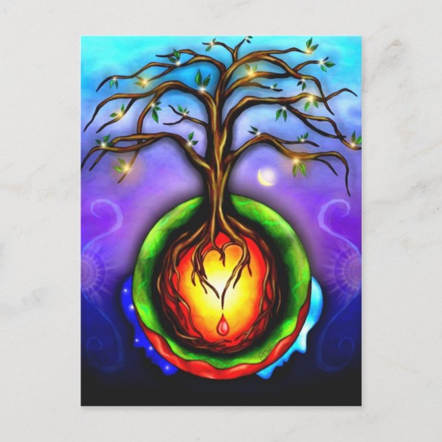 Wurzeln Postkarte (Vorderseite)