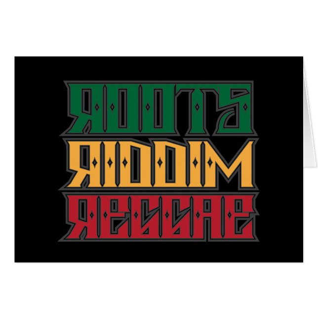 Wurzeln Riddim Reggae (Vorderseite (Horizontal))