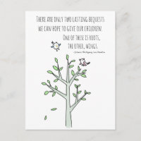 Wurzeln und Wings Inspirierend Elternquote