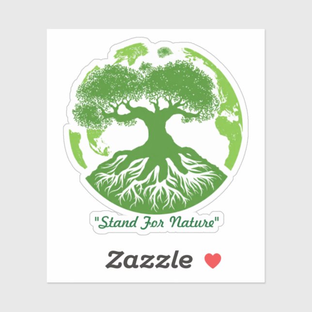 "Wurzeln von morgen" Aufkleber (Blatt)