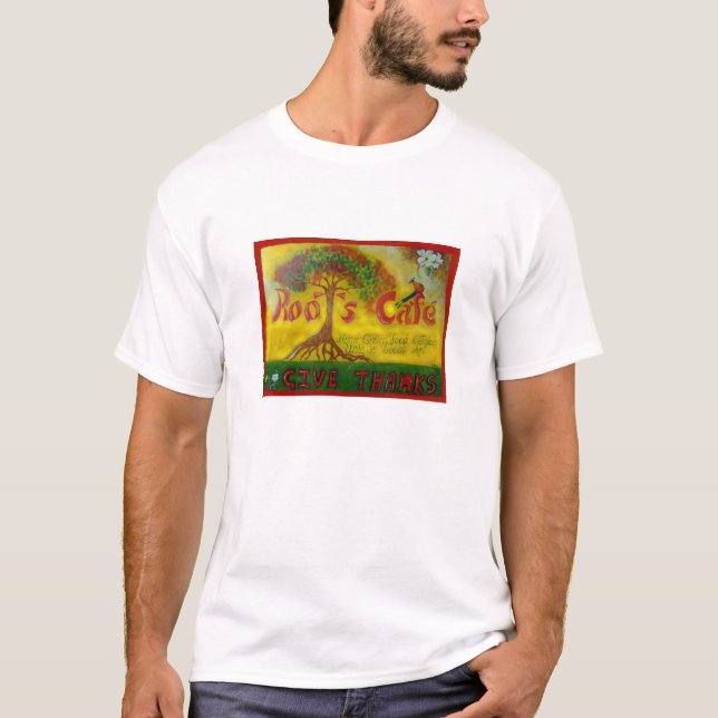 wurzelt Café-T - Shirt (Vorderseite)